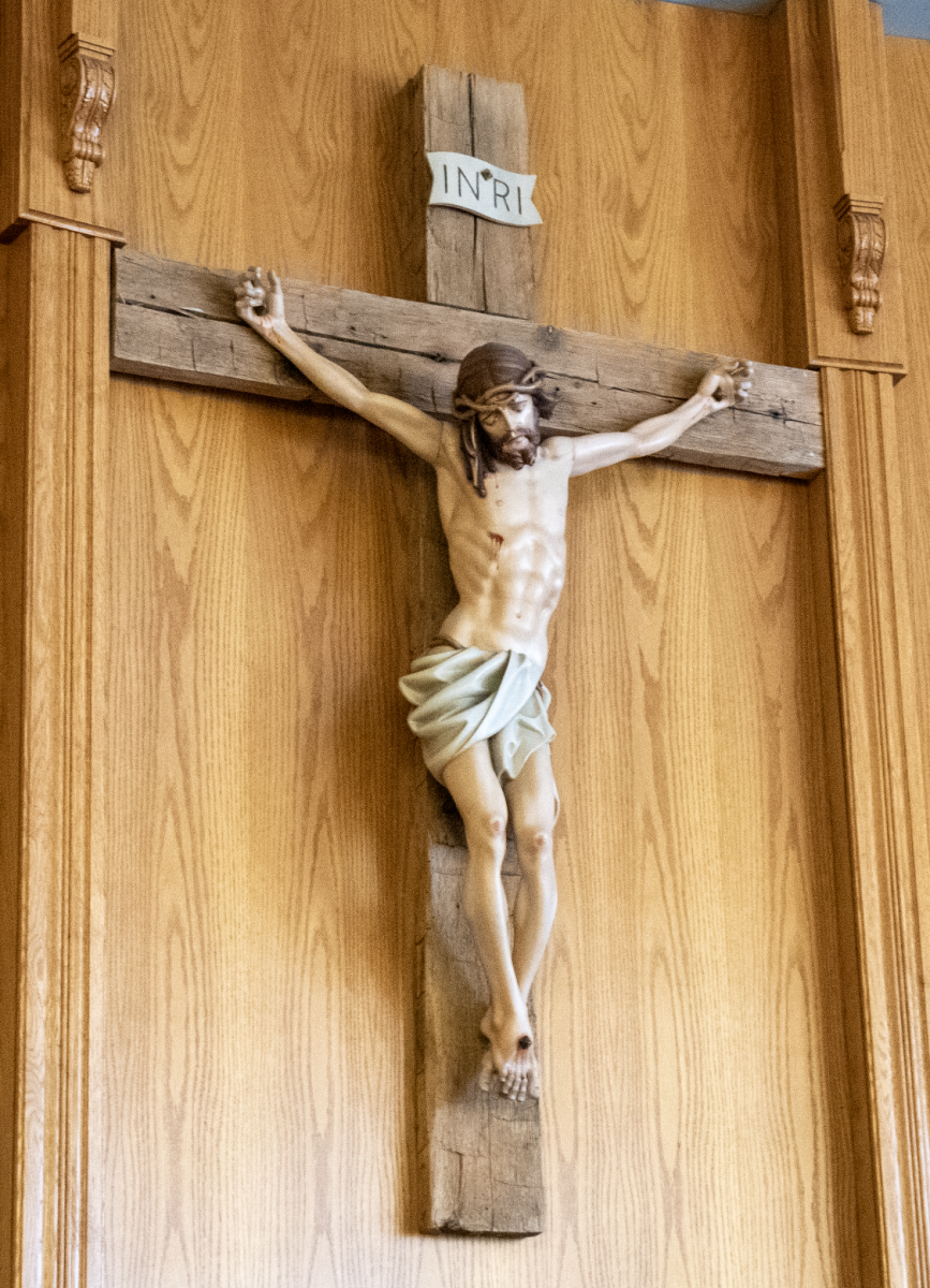 4.10.25 The Crucifix in the Billings Central Chapel. 